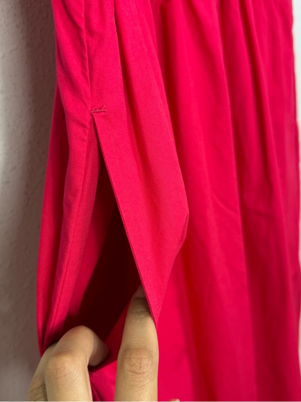 J. Crew Ribbed-knit mixy Pink Midi dress Sz Small - Picture 3 of 5